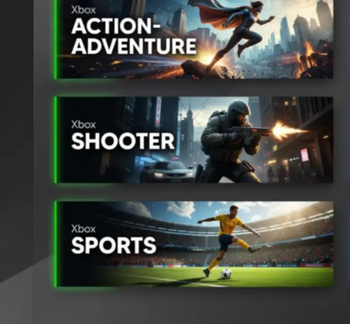 Przegląd kategorii gier na Xbox i PlayStation 5